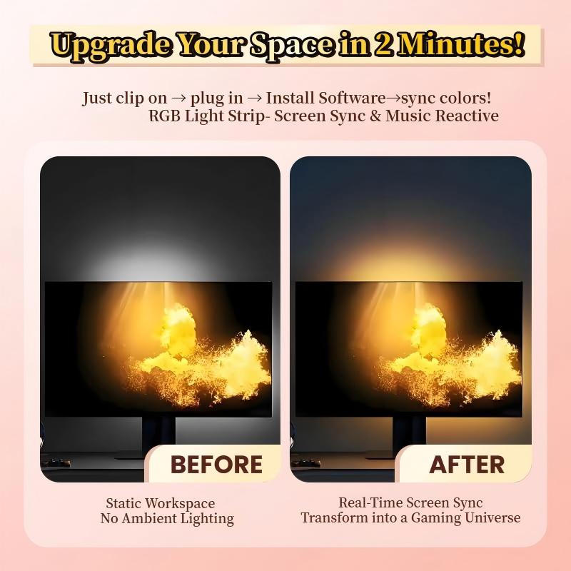 LED Real-Time PC Screen Light Synchronization Backlight Strip
