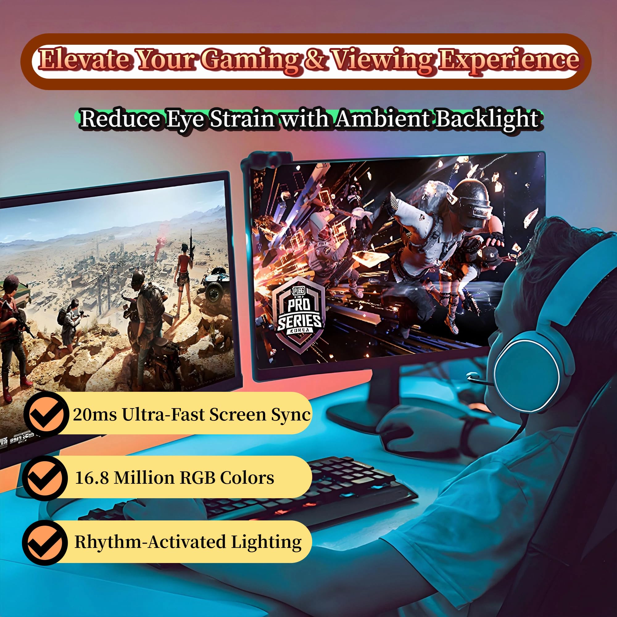 LED Real-Time PC Screen Light Synchronization Backlight Strip