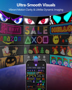 LED Evil Eye Car Soft Screen Bluetooth DIY In-Vehicle Display