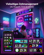 LED Evil Eye Car Soft Screen Bluetooth DIY In-Vehicle Display