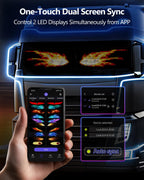 LED Evil Eye Car Soft Screen Bluetooth DIY In-Vehicle Display
