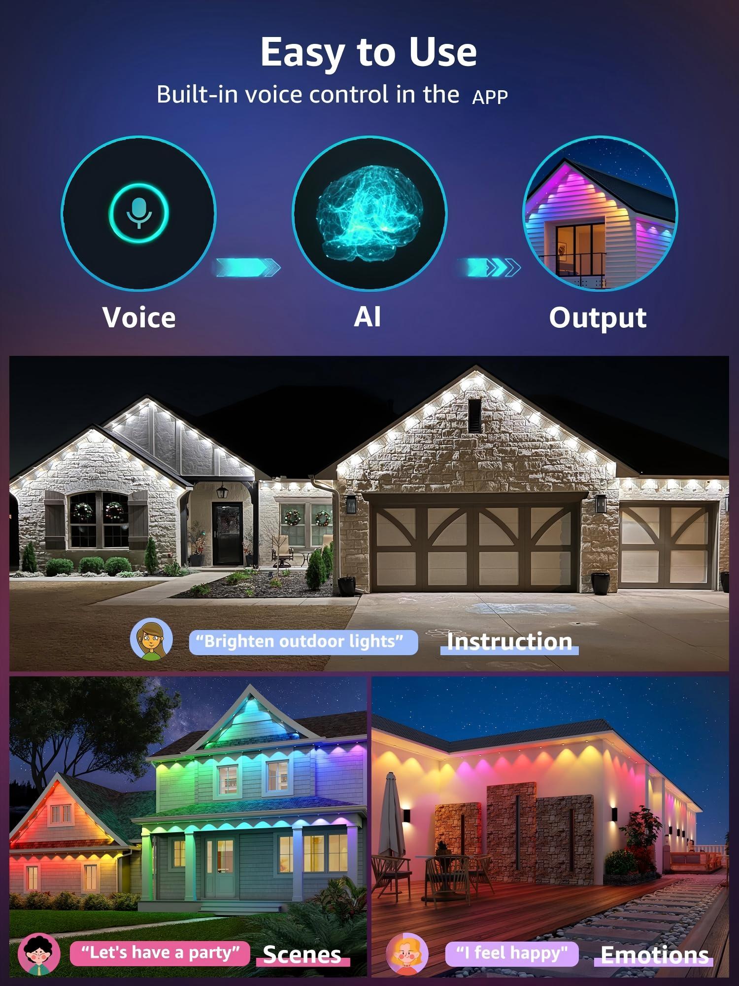 New Outdoor Integrated Courtyard Eaves Light