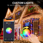 Christmas RGB Smart Point Control Outdoor Icicle Light