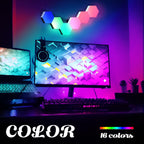 DIY RGB LED Quantum Light Mosaic Honeycomb Wall Light