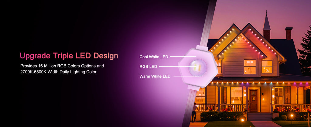 New Outdoor Integrated Courtyard Eaves Light