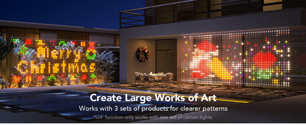 New Color Point-Controlled Linear Light DIY Smart Curtain Light