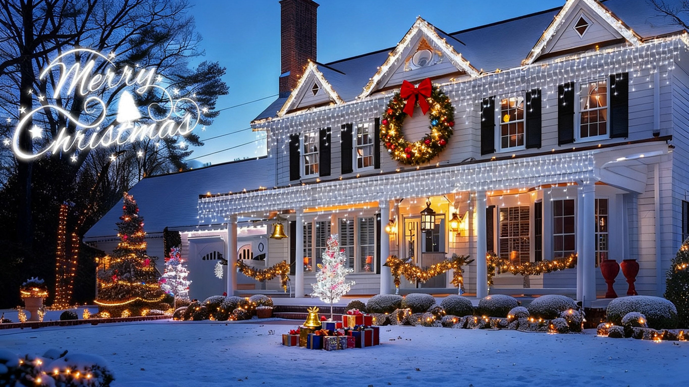 Christmas RGB Smart Point Control Outdoor Icicle Light