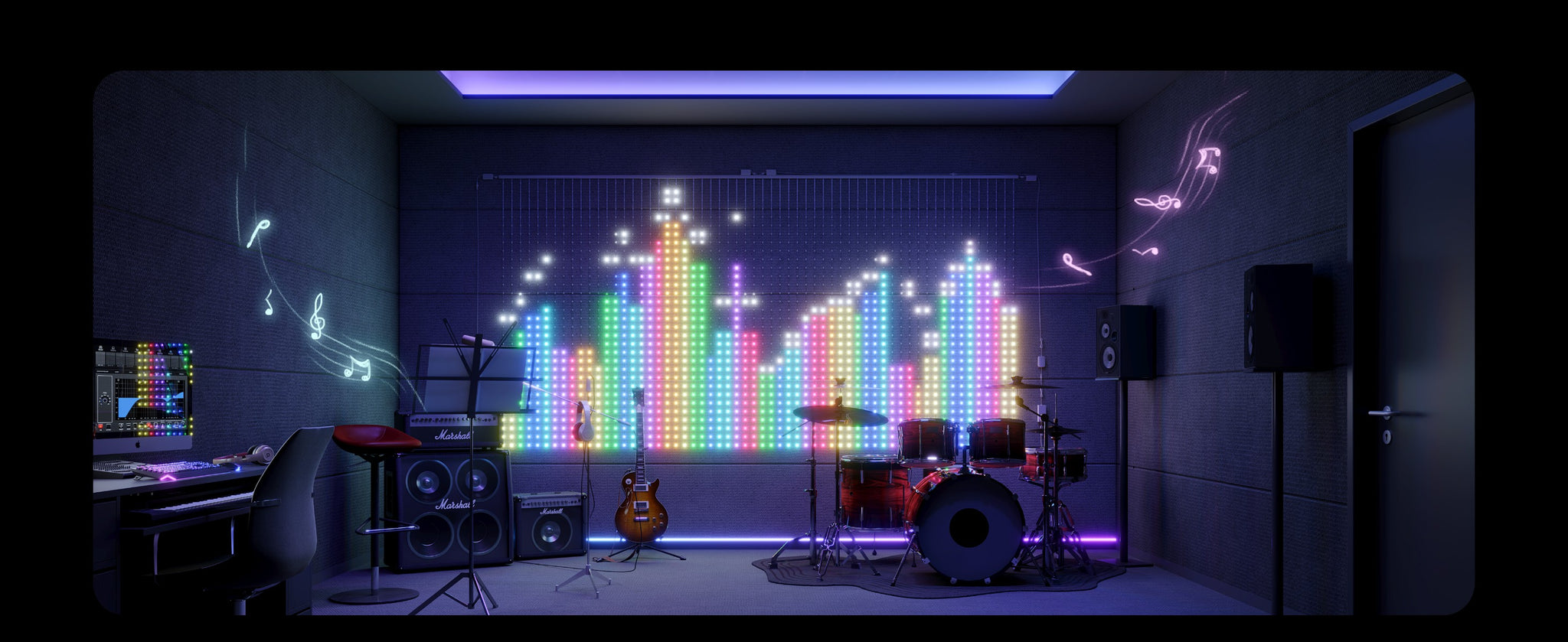 New Color Point-Controlled DIY Curtain Light