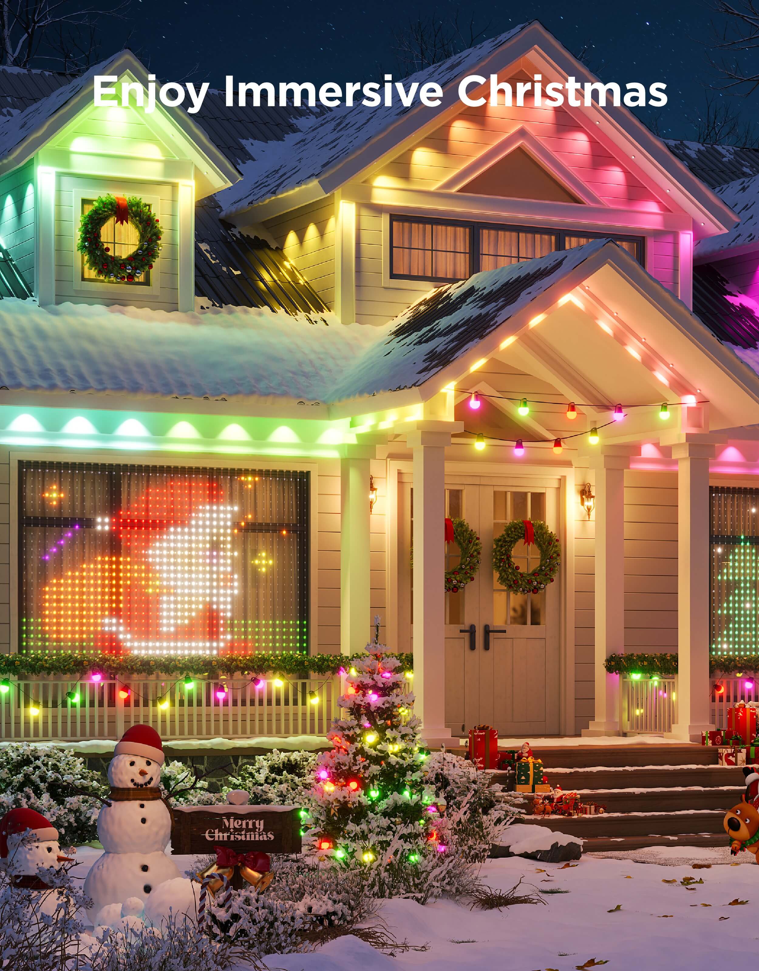 New Color Point-Controlled DIY Curtain Light