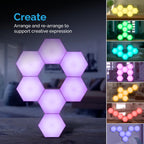 Hexagonal Quantum Lamp Integrated Acoustic Pickup Wall Lamp