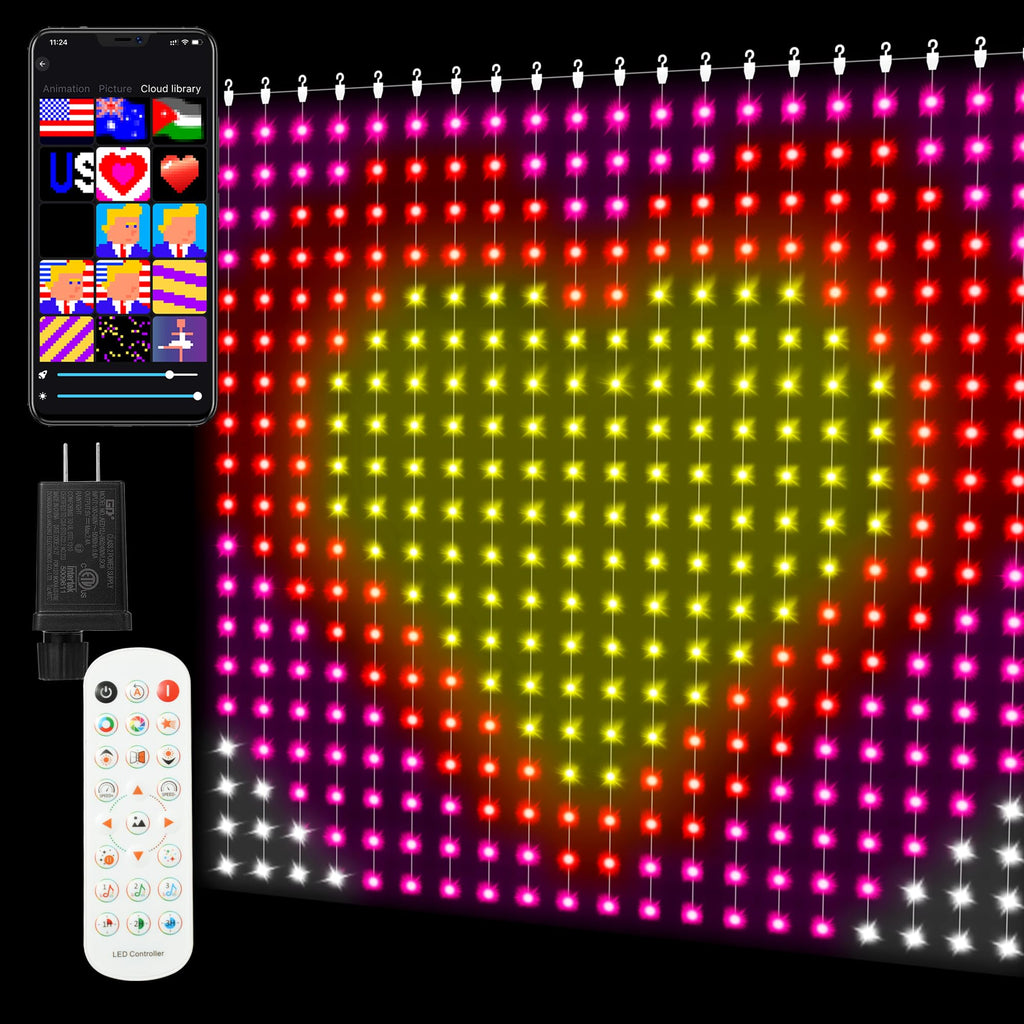 DIY Ambient Decor Smart Programmable Curtain Light