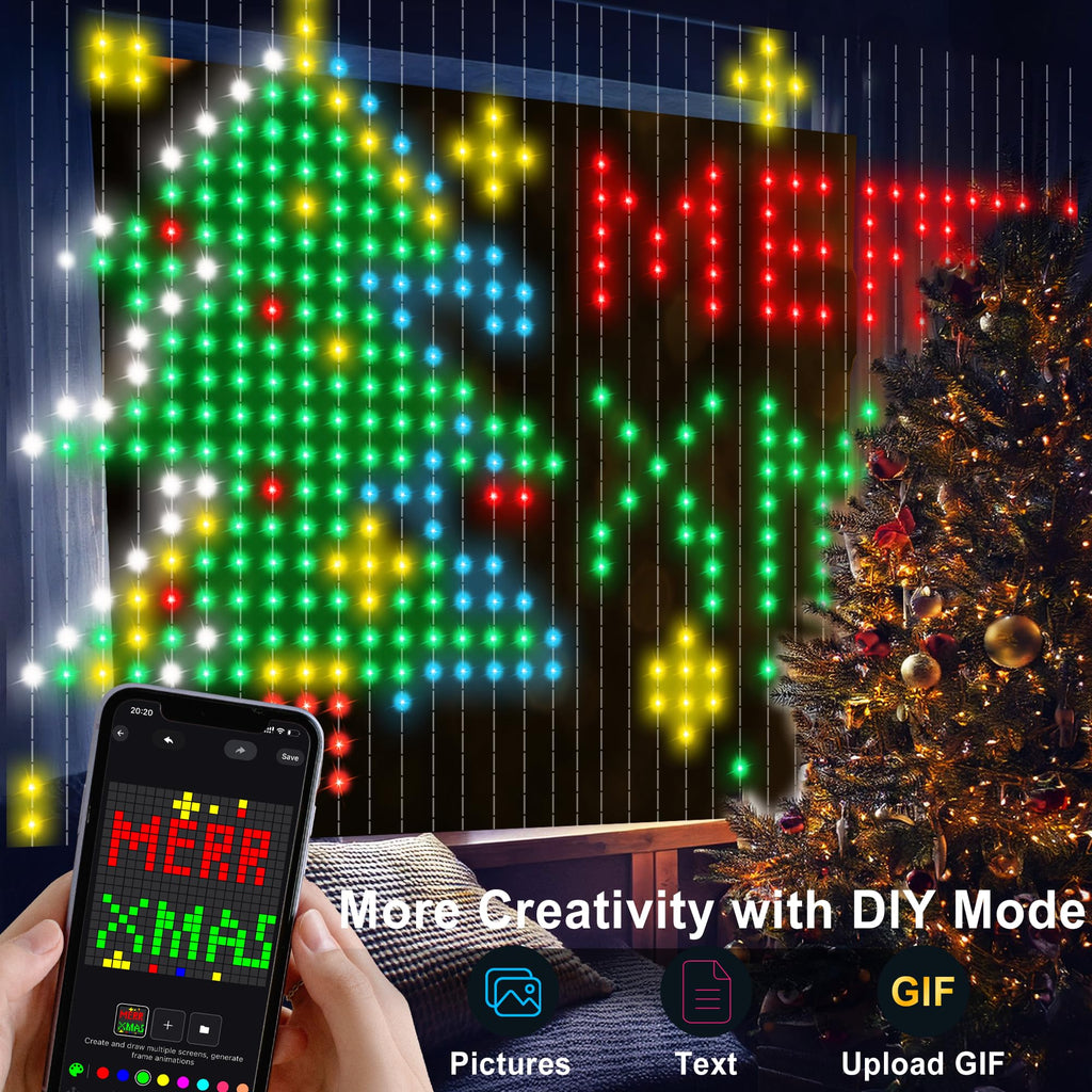 DIY Ambient Decor Smart Programmable Curtain Light