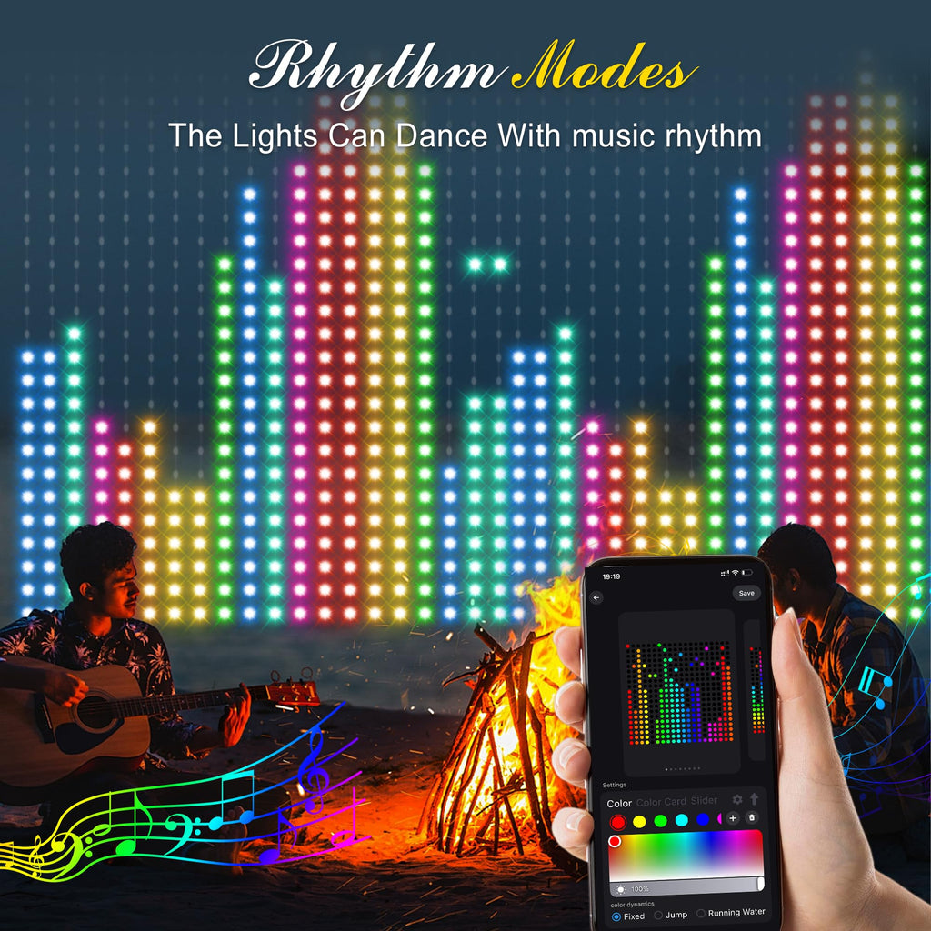 DIY Ambient Decor Smart Programmable Curtain Light