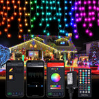 Christmas RGB Smart Point Control Outdoor Icicle Light