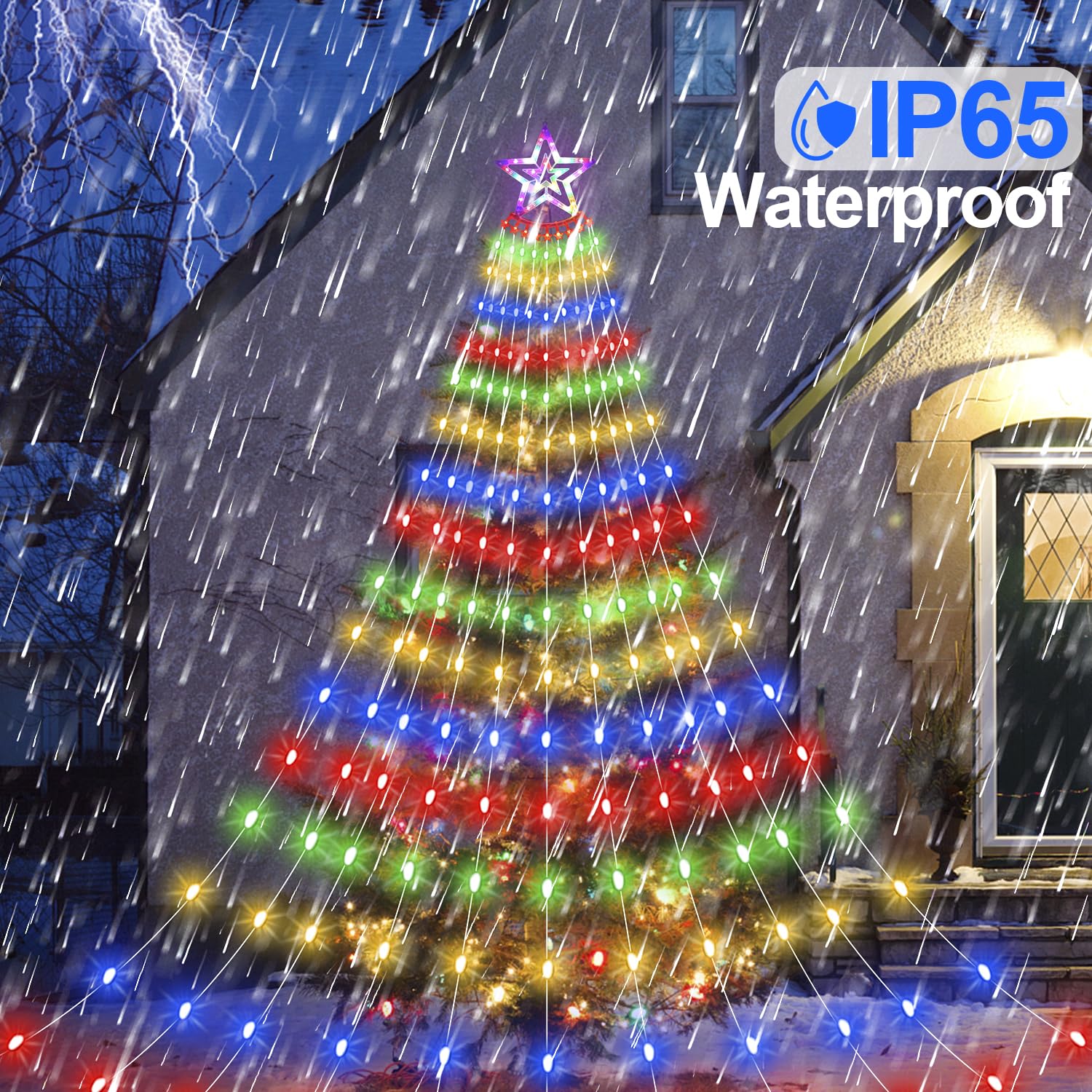 Colorful string lights smart Christmas tree lights