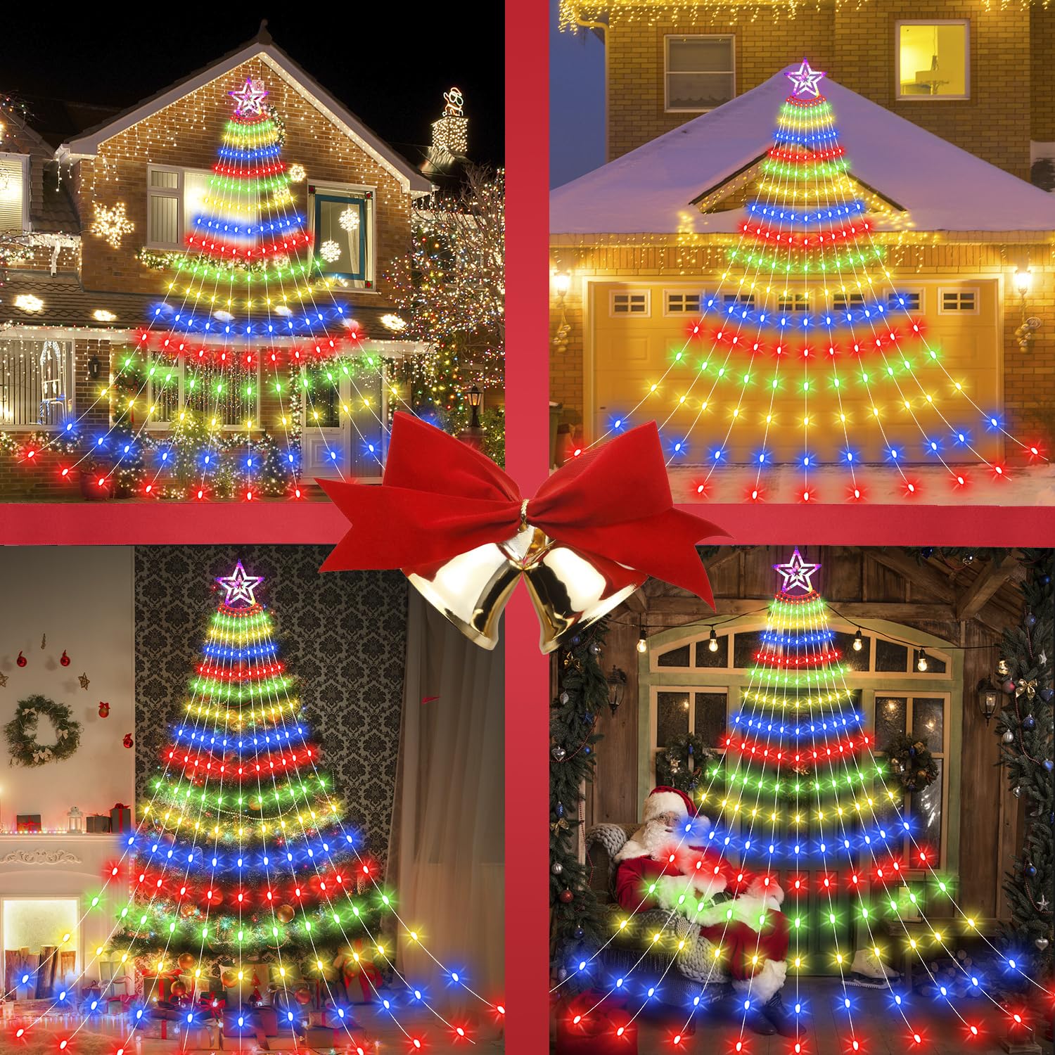 Colorful string lights smart Christmas tree lights
