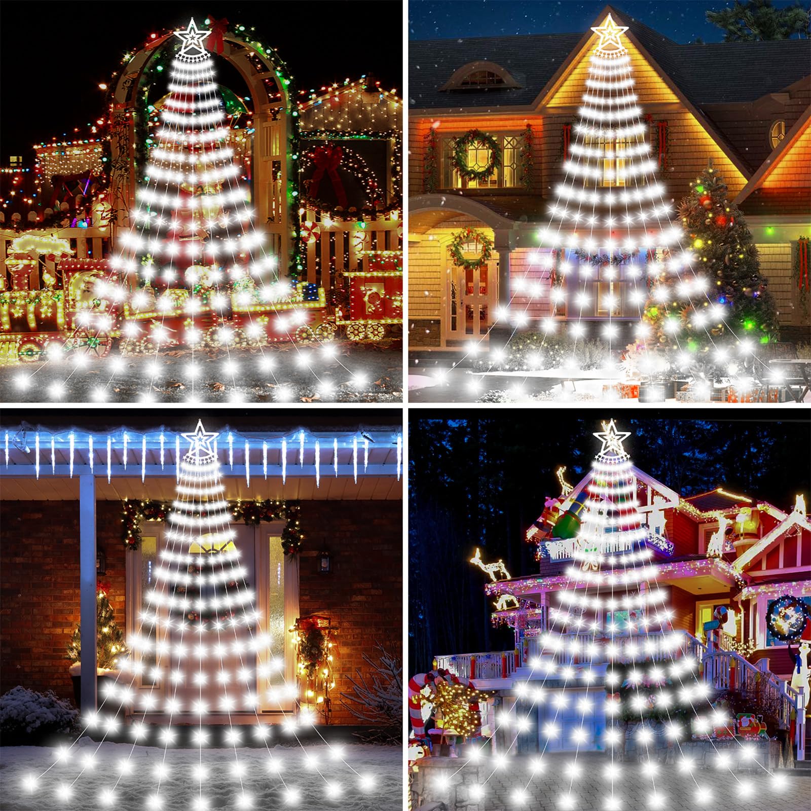 Colorful string lights smart Christmas tree lights