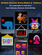 Hot-selling App-Programmable DIY Pattern Smart Curtain Light