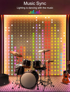 New Colorful Smart DIY Programmable Curtain Light